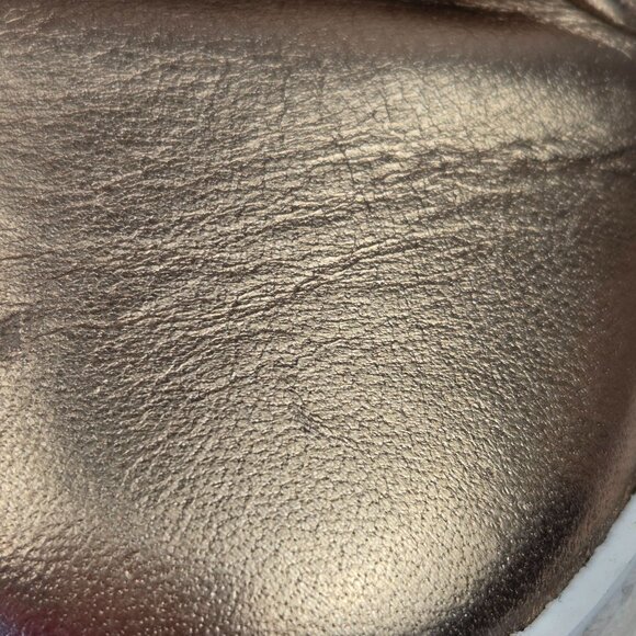 Johnston & Murphy Metallic Rose Gold Leather Sneakers Size 9 - Picture 13 of 14